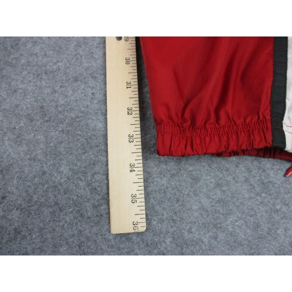 VINTAGE Adidas Pants Mens 3XL XXXL Red White Adidas Team Mesh Track Pockets